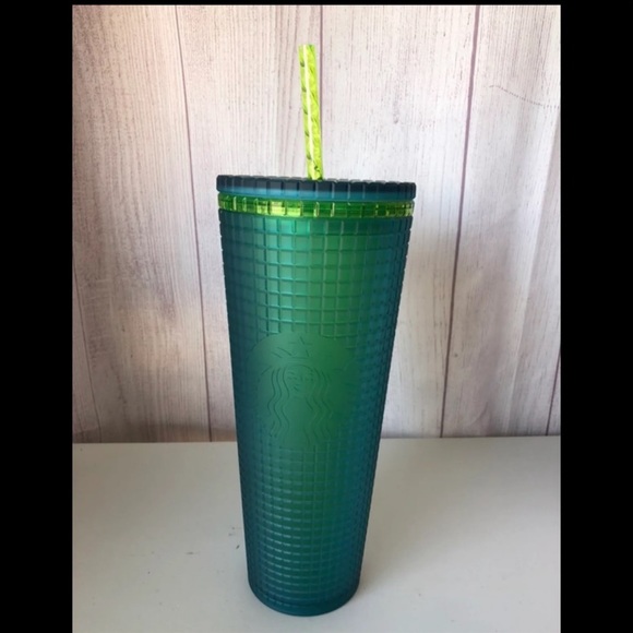 2022 Starbucks Mt. Dew green soft grid venti tumbler. - Picture 3 of 6